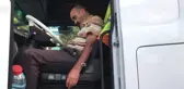 Alkollü Tır Sürücüsü Yol Ortasında Uyuyakaldı