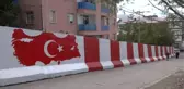 Güvenlik Nedeniyle Konulan Beton Bariyerler Renklendi