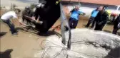 Kuyuya Düşen İnek, İtfaiye Tarafından Kurtarıldı