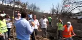 Ayvalık'ta Yanan Bölgeye Sembolik Fidan Dikimi