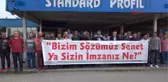 Düzce İşten Çıkarılan 144 İşçi Fabrika Önünde Eylem Yaptı