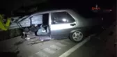 Kastamonu'da İkiye Bölünen Otomobilde 3 Kişi Yaralandı