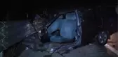 Kaza Yapan Otomobil İkiye Bölündü: 3 Yaralı