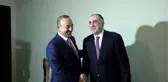 Dışişleri Bakanı Çavuşoğlu, Mevkidaşları Memmedyarov ve Janelidz ile Görüştü