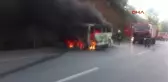 Bursa Seyir Halindeki Minibüs Böyle Alev Topuna Döndü