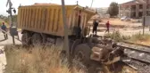 Freni Boşalan Kamyon Trene Çarptı