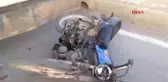 Konya Tır'a Çarpan Motosikletin Sürücüsü Yaralandı