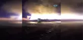Yıldırım Düşen Domates Serası Alev Alev Böyle Yandı