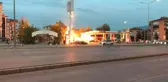 Akaryakıt İstasyonunda Korkutan Yangın