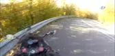 Motosiklet Kazası Kamerada