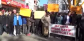 Isparta'da Cuma Namazı Çıkışı 'Kara Cuma' Protestosu