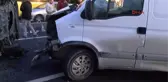 D-100'de Kaza : Arızalı Araca Çarptı: 2 Yaralı