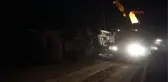 Adıyaman Gölbaşı'nda Tır Devrildi