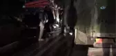 Kamyonlar Kafa Kafaya Çarpıştı: 1'i Ağır 2 Yaralı