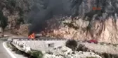 Antalya Seyir Halindeki Kamyon Yandı