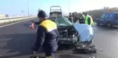 Hurdaya Dönen Otomobilden Sürücü Sağ Kurtuldu