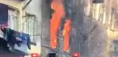 Beyoğlu'nda 5 Katlı Ahşap Binada Yangın Çıktı