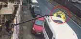Boş Yolda Araca Çarpıp Takla Atan Taksi Şoförü, Kazaya Kendisi de İnanamadı