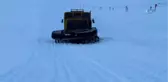 Çaldıran Kayak Merkezinde Kar Sıkıştırma Çalışması