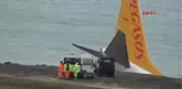 Trabzon Pistten Çıkan Uçağın Pilotları Sağ Motor Aniden Hızlandı ve Uçak Sola Savruldu