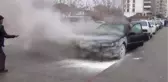 Kırıkkale'de Araç Yangını