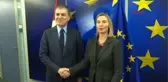 AB Bakanı Çelik Federica Mogherini ile Görüştü