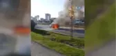 Yanan Otomobilden Son Anda Kurtarıldılar...antalya'da 5 Araçlı Zincirleme Kaza: 6 Yaralı