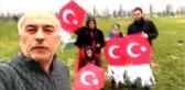 Zeytin Dalı Harekatı'na Dev Türk Bayrağı Uçurtmayla Destek
