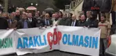 Trabzon'da Katı Atık Bertaraf Tesisi Protestosu