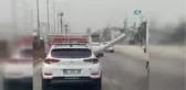 Jeep ile Trafikte Boru Taşımacılığı