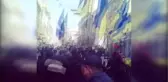 Ukrayna'da Saakaşvili'ye Destek Gösterisi