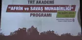 Afrin ve Savaş Muhabirliği