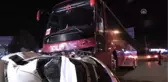 Yolcu Otobüsü ile Otomobil Çarpıştı: 1 Yaralı