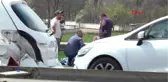 Bolu-Bariyerlere Çarpan Otomobildeki Anne-Kız Yaralandı