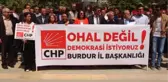 Burdur'da CHP'den Oturma Eylemi