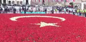 Kayseri-Büyükşehir Lalelerle Türk Bayrağı Rekoru Kırdı