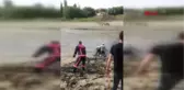 Malatya Baraj Gölünde Bataklığa Saplandı, İtfaiye Kurtardı