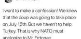 Eski NATO Genel Sekreterinin Hacklenen Hesabından 15 Temmuz Paylaşımı