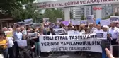 Şişli Etfal Hastanesi'nin Taşınma Kararı Protesto Edildi