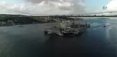 Dünyanın En Büyük İnşaat Gemisi Pioneering Spirit 15 Temmuz Şehitler Köprüsü'nün Altından Böyle...