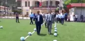 Spor Kaleci Antrenörünün Nikahı Yeşil Sahada Kıyıldı