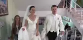 Gelinlik ve Damatlıkla Sandık Başına Geldiler
