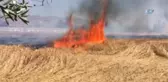 Sivas'ta Buğday Tarlasında Yangın