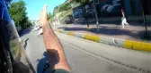Emniyetten Motosiklete Çarpan Sürücüye Ders