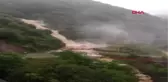 Rize'de Sağanak, Sel ve Heyelana Yol Açtı Heyelan Anı Kamerada