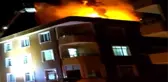 6 Katlı Binanın Çatısı Alev Alev Yandı