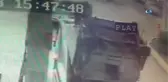 Polis Arabası Motora Böyle Çarptı