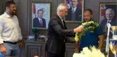 Başkan Yılmaz, Dereceye Giren Güreşçiyi Ağırladı