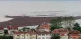 Ordu'daki Sel Felaketinin Ardından Denizde Fındık Adacığı Oluştu