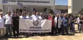 Elazığ'da Sağlık Çalışanlarına Saldırı Protesto Edildi
